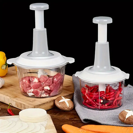 Hand Push Chopper – Fast & Easy Chopping! 🔪🥗