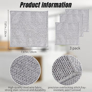 Double Layer Multifunctional Non-Scratch Wire Dishcloth, Steel Wire Dish Towel