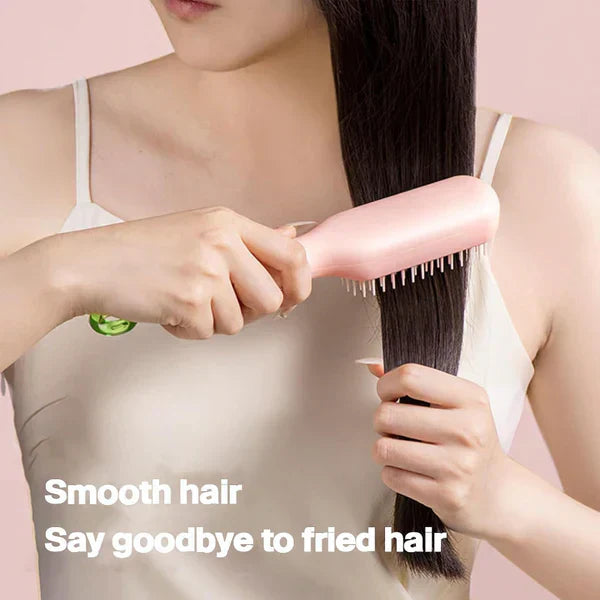 Self-Cleaning Hair Brush – Effortless Hair Care! 💇‍♀️🧹