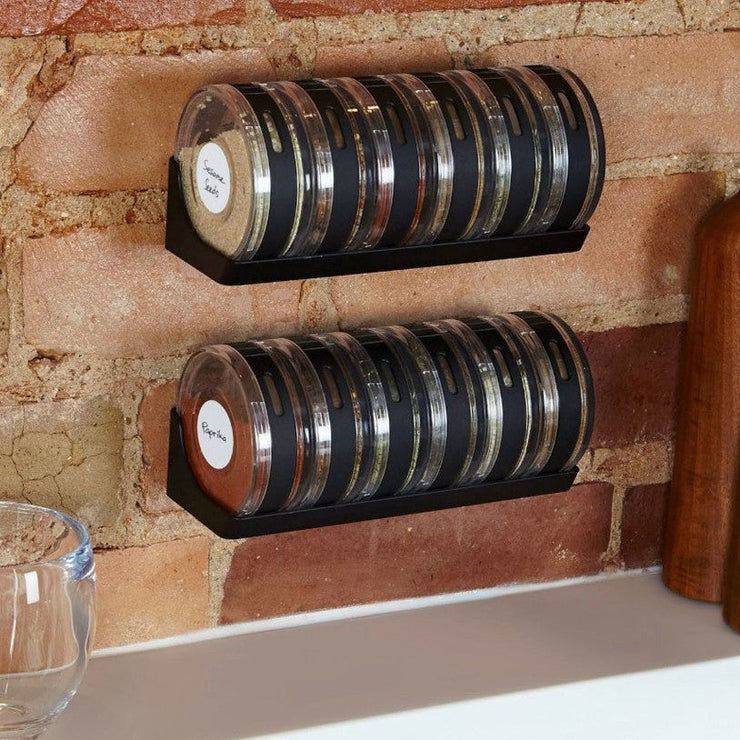 Cylinder Spice Rack/Seasonings Set