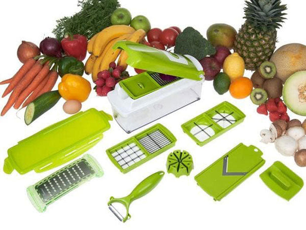 12 PCS NICER DICER - FRUIT & VEGETABLE CUTTER