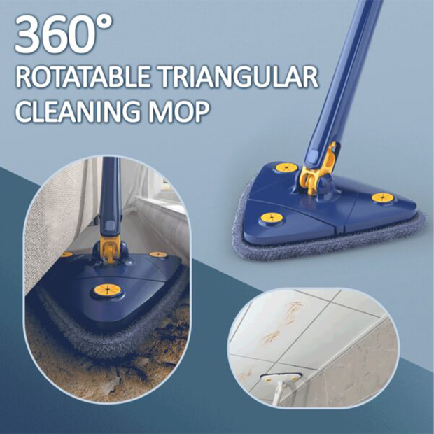 Triangle 360° Rotatable Adjustable Squeezing Mop