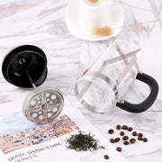 Stainless Steel Glass French Press Coffee Tea Maker 350/600 ml