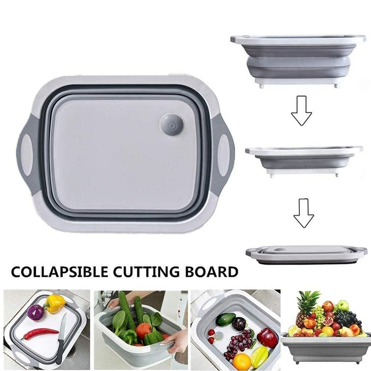 Multifunctional Folding Silicone Kitchen Cutting Board