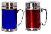 Multicolor Stainless Steel Coffee Tea Mug With Cover Lid and Strainer 420ML