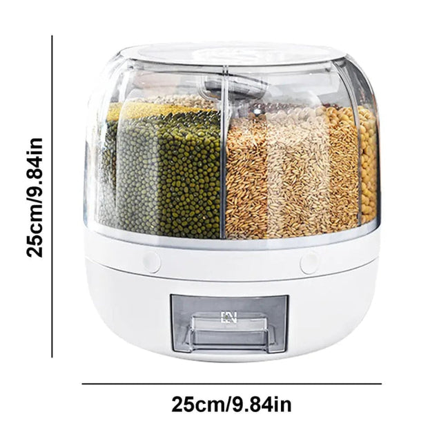 360° Rotating Dry Food Storage Container